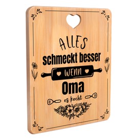 Grandma Gift, Mother's Day Birthday Gifts for Grandma Unique Engraved Cutting Board, Kitchen Gifts for Grandma from Grandchildren, Gifts for Grandma on Birthday Christmas