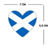 Scotland Flag Heart Iron on Transfer for Fabric Scottish Team