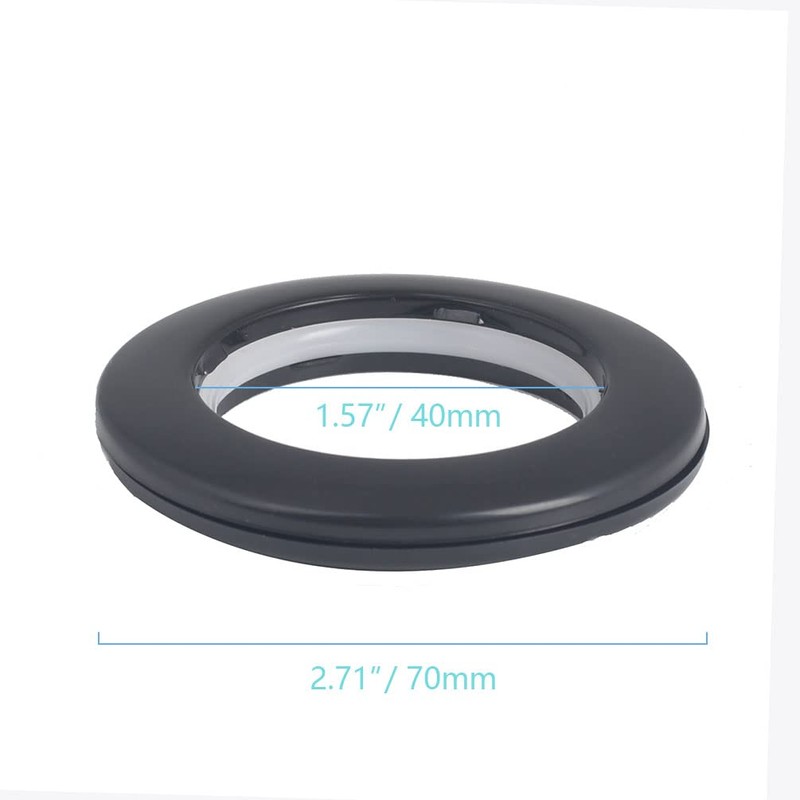 42 Pack Curtain Grommets Inner Diameter 1-9/16"(40mm) Plastic Large Curtain