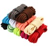 Stepace 2 Pairs (4 Pieces) Round Shoelaces, Mountain Climbing Shoes