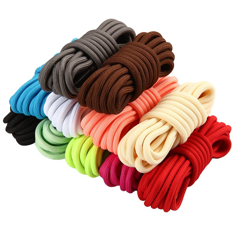 Stepace 2 Pairs (4 Pieces) Round Shoelaces, Mountain Climbing Shoes