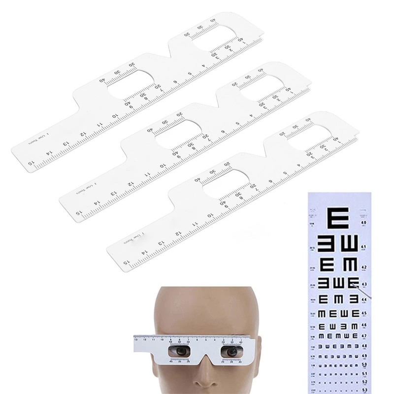 Pupil Ruler,ANGGREK 3Pcs Eye Measurement Ruler Distance Pupil PD Measuring