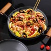 Aluminum Alloy Braiser Multifunction Induction Cooking Fry Pan with Dual