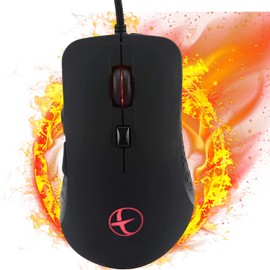 Zienstar Beheizter Maus,Winter-Handwärmer USB Gaming-Maus,Wärme 38–48 °C Einstellbar-Mattschwarz