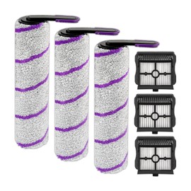 (6 Pack) S20 Pro Replacement Brush Rollers and HEPA Filters Compatible with Narwal S20 Pro Wet Dry Vacuum Cleaner, 3 Brush Rollers, 3 HEPA Filters, Accessories Kit