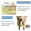 Pack of 4 V-Groove Rope Rollers for Washing Line, Pulley