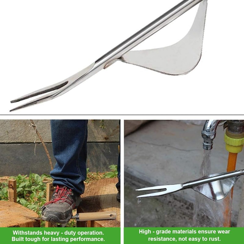 Weed Puller, Hand Weeder Remover Mower Tool, Stainless Steel Y