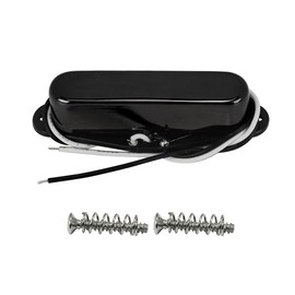 FLEOR Single Coil Pickup Gitarrenhals-Pickups 50mm Alnico 5 Magnet 7-8k für TL TE E-Gitarrenhalsteile, Schwarz