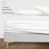 LINENWALAS Organic Vegan Bamboo Fitted Sheet with Pillowcase, Deep Pocket