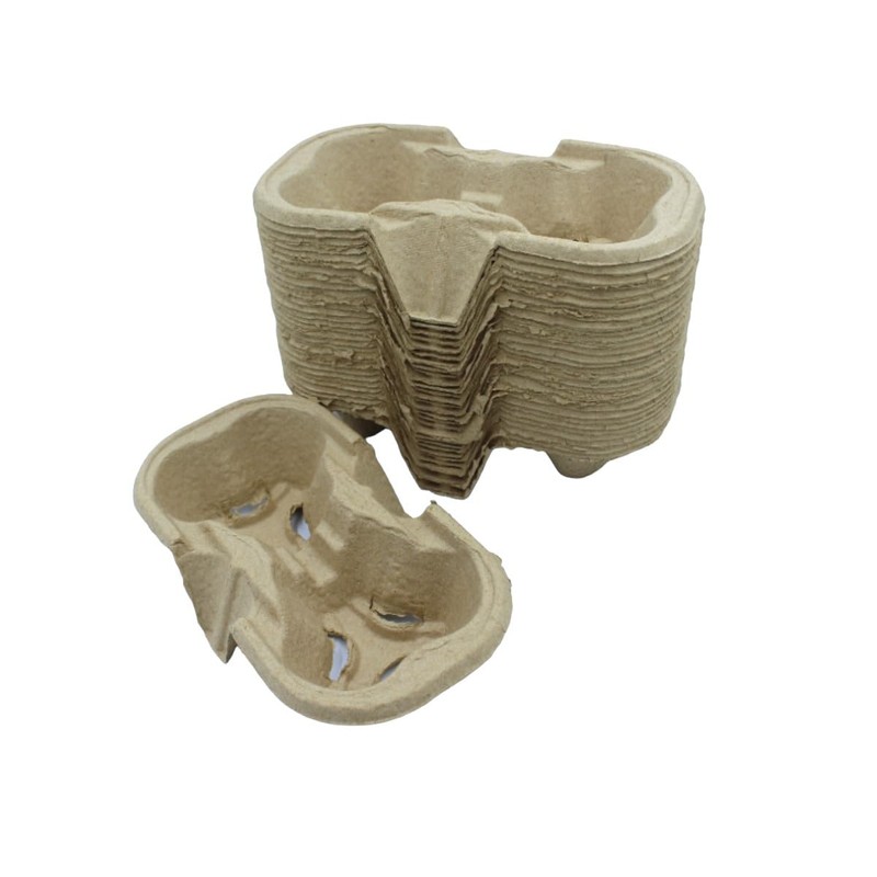 2-Cup Holder Take-Out Cup Carriers Eco-Friendly Tea Coffee Drinks Carry