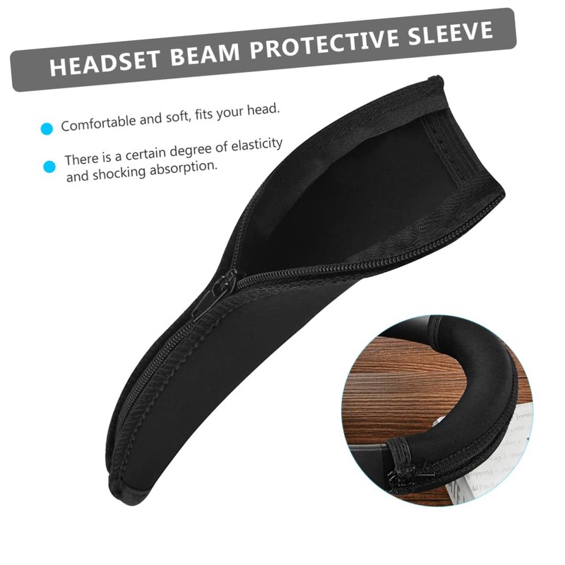 Gatuida Zipper Headphone Headband Cover Neoprene Beam Pad Protector for
