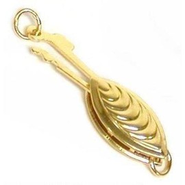 14K Gold Bead & Pearl Necklace Fishhook Clasp Finding