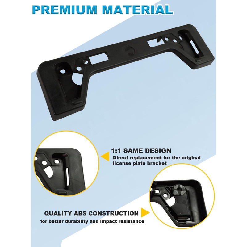 FASTCHE Front License Plate Frame Compatible with 2017 2018 2019