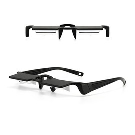 Horizontal Lazy Glasses 90 Degree for Lying Down Reading or Watching TV,Knitting Up Neck Relax, Prism Glasses for Looking Up Playing Mobile,Lightweight and Smooth Comfortable Frame Clear Vision