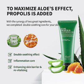 BENTON gel calmante con aloe y propóleo - hidratante facial ligero para piel sensible - 100 ml skincare coreano