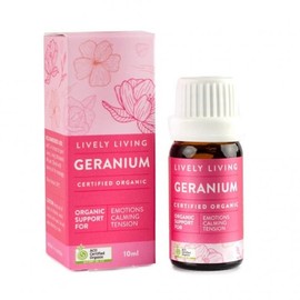 Lively Living Buy Lively Living Geranium Organic 10ml Online