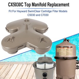 Hihitomorrow CX5030C Top Manifold Assembly Replacement Part Fit for Hayward SwimClear In-Ground Cartridge Filter Models C5030 C7030