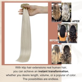 Full Shine Hair Extensions Ktip Hair Keratin Fusion Extensions 24 Inch Color 1000 Ktip Keratin Bond Hair Extensions Real Human Hair Prebonded 50 Grams
