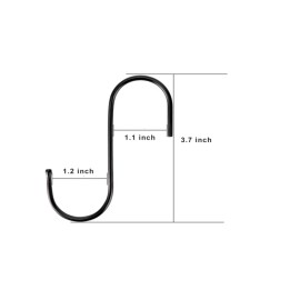 vic_space1 S Hooks Steel Hanging Heavy Duty Hanger Closet Metal Kitchen Pot Pan Cups 30 Pcs