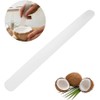 2Pcs White Coconut Opener,Coconut Meat Scraper,Soft and Flexible Coconut Egg