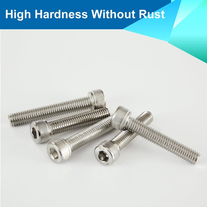 Joamang M6-1.0 x 20mmSocket Head Cap Screws Bolts, 304 Stainless
