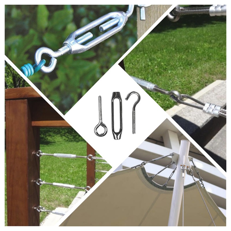 Hardware Solutions - Turnbuckle Wire Tensioner - Hook & Eye