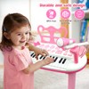 Kids Piano Toy Keyboard with Bench - Rose Pink 31