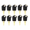 Yharnamite 10 Pcs Cat 5P8500 Equipment Key Set, Black Plastic