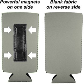 Blank Magnetic Slim Can Coolie (Gray, 1)