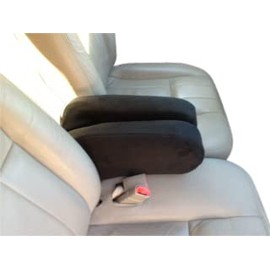 Auto Console Covers- Fits The Mercury Grand Marquis 1998-2011 Fold Down Armrest Covers Fleece Fabric-1 Pair (XXL) Black