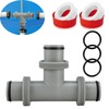 FUFRE T-Piece Hose Connector for Diameter 38 mm Hose, 3