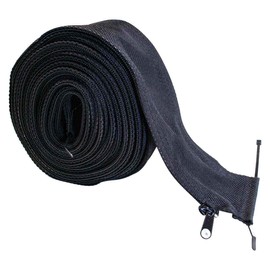 Weldtec TC-3-22Z Cable Cover, Black Nylon, 3 in x 24 ft, Zipper