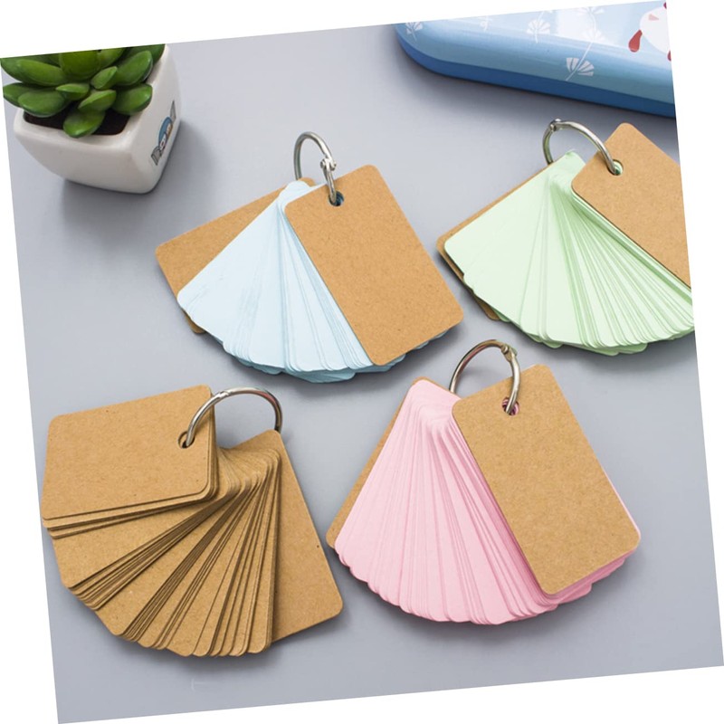 LALAFINA 6 Pack Ring Notepads Portable Memo Pads Binder Ring