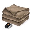 Sunable Heated Electric Blanket - Machine Washable Blanket with Time