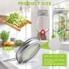 2 Pack Sprouting Lids for Wide Mouth Mason Jars, Reusable