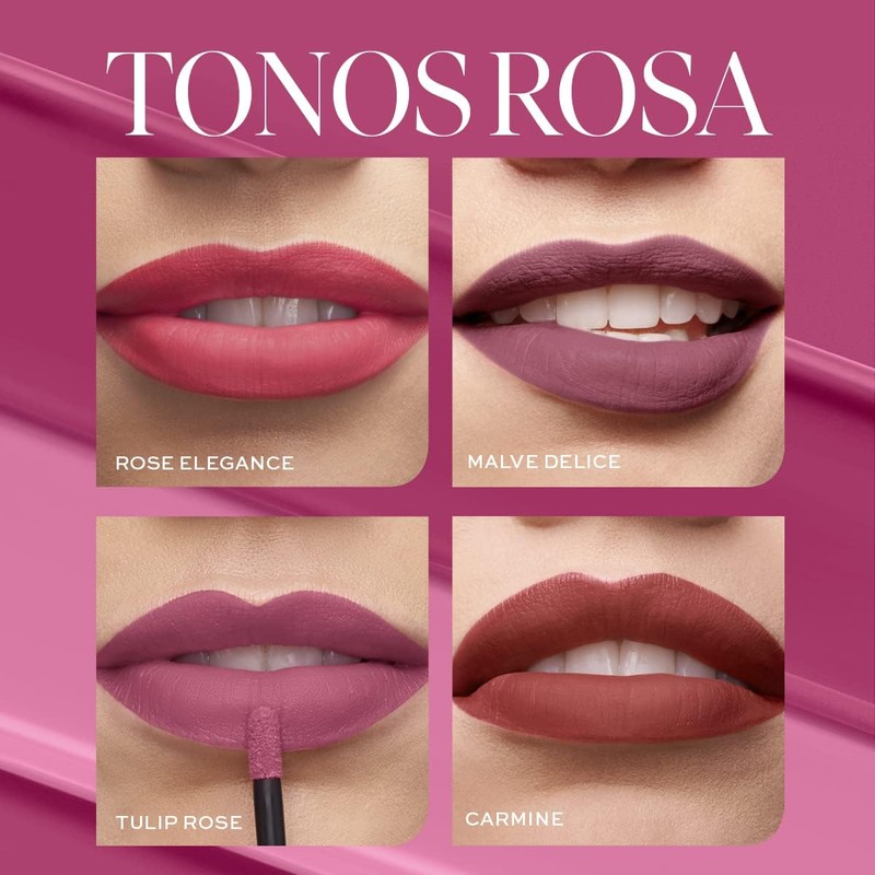 L'BEL Infini Absolu Labial Líquido Larga Duración, Rose Elegance