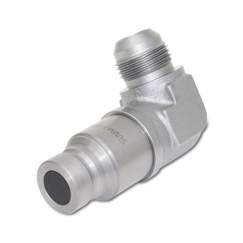 90 Degree Flat Face Hydraulic Quick Connect Coupler Set, 3/4″