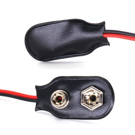 3SET 4 AA 6 X 1.5V (9V) Thicken Battery Holder with I Type Wired Battery Clip Standard Snap Connector Plastic Housing Batteries Wire Case Holder Case