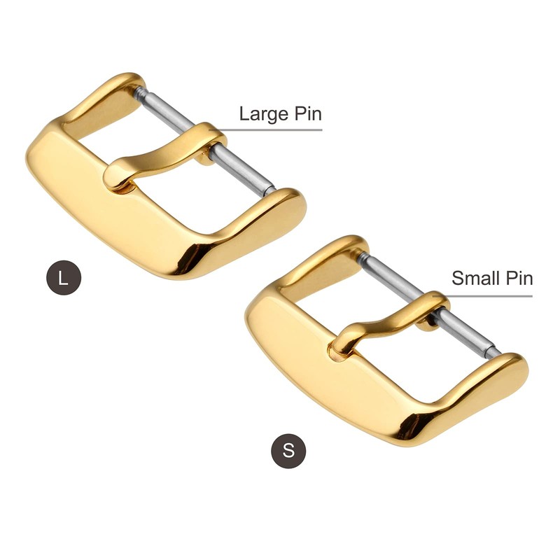 WOCCI 16mm Replacement Buckle for Watch Band, Large Pin Hole