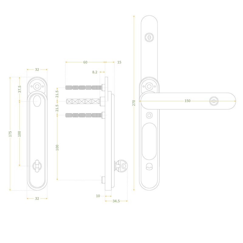 Truly PVC Limited greenteQ Clearline CentreFold Intermediate Bifold Patio Door