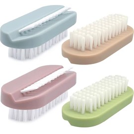 Cepillo de uñas para limpiar las uñas, cepillo de uñas de dos caras, cerdas suaves y rígidas, cepillos para limpiar uñas, para hombres, mujeres y niño
