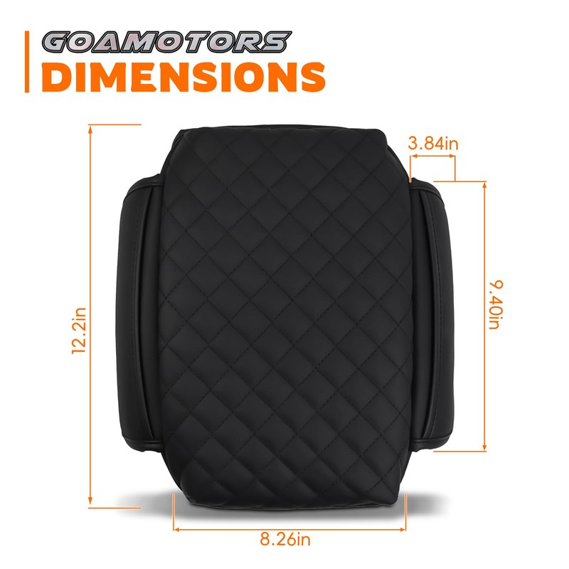 GoaMotors Center Console Cover Armrest Pad Cover Compatible with Jeep