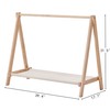 BALANBO Kids Clothes Rack,Foldable Solid Wood Small Baby Clothes Rack