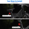 NAACOO Smart Bike Tail Light with Custom LED Patterns (Heart/Smile/Bear/Bike),