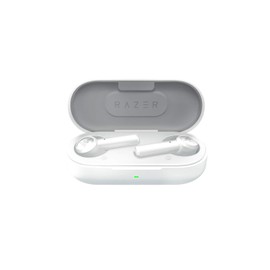 Razer Hammerhead True Wireless Bluetooth Gaming Earbuds: 60ms Low-Latency - IPX4 Water Resistant - Bluetooth 5.0 Auto Pairing - Touch Enabled - 13mm Drivers - Mercury White