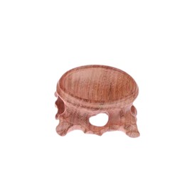 Perfeclan Wooden Stand Orb Egg Holder,Ornament,Decorative Craft Ball Sphere Globe Stone Holder Egg Base for Stone Sphere Rock Decor, 4.5cmx2.5cm