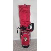 Factory Custom Alpha Psi Stand Golf Bag Red and White