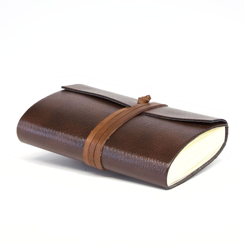 Tivoli Small Large Recycled Leather Bound Journal, Notebook, Notepad, Including