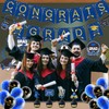 Graduation Decorations 2025 Blue and Gold Class of 2025 Congrats