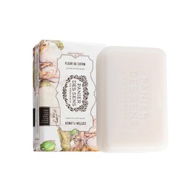Panier des Sens Cotton Flower Shea butter natural bar soap, bath & body soap bars - Made in France 95% natural - 2 bars, 7oz/200g each